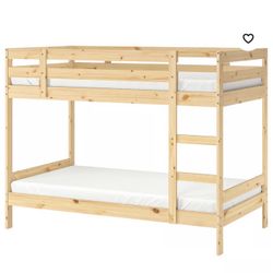 Solid Wood Bunk Bed Frame Twin