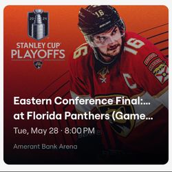 Eastern Conference Finals… at Florida Panthers (Game)… 