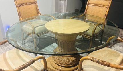 Thick glass top