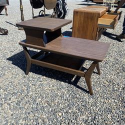 Mid century end table vintage