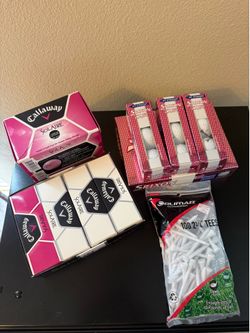 Callaway Women’s Solaire 24 & Srixon 8 Golf Balls 32  & 61 Tees