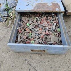 Roofing Nails Metal Toolbox
