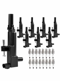 NPAUTO Ignition Coil Pack & Spark Plugs Kit – 8 Coils & 16 Spark Plugs Jeep Dodge Ram