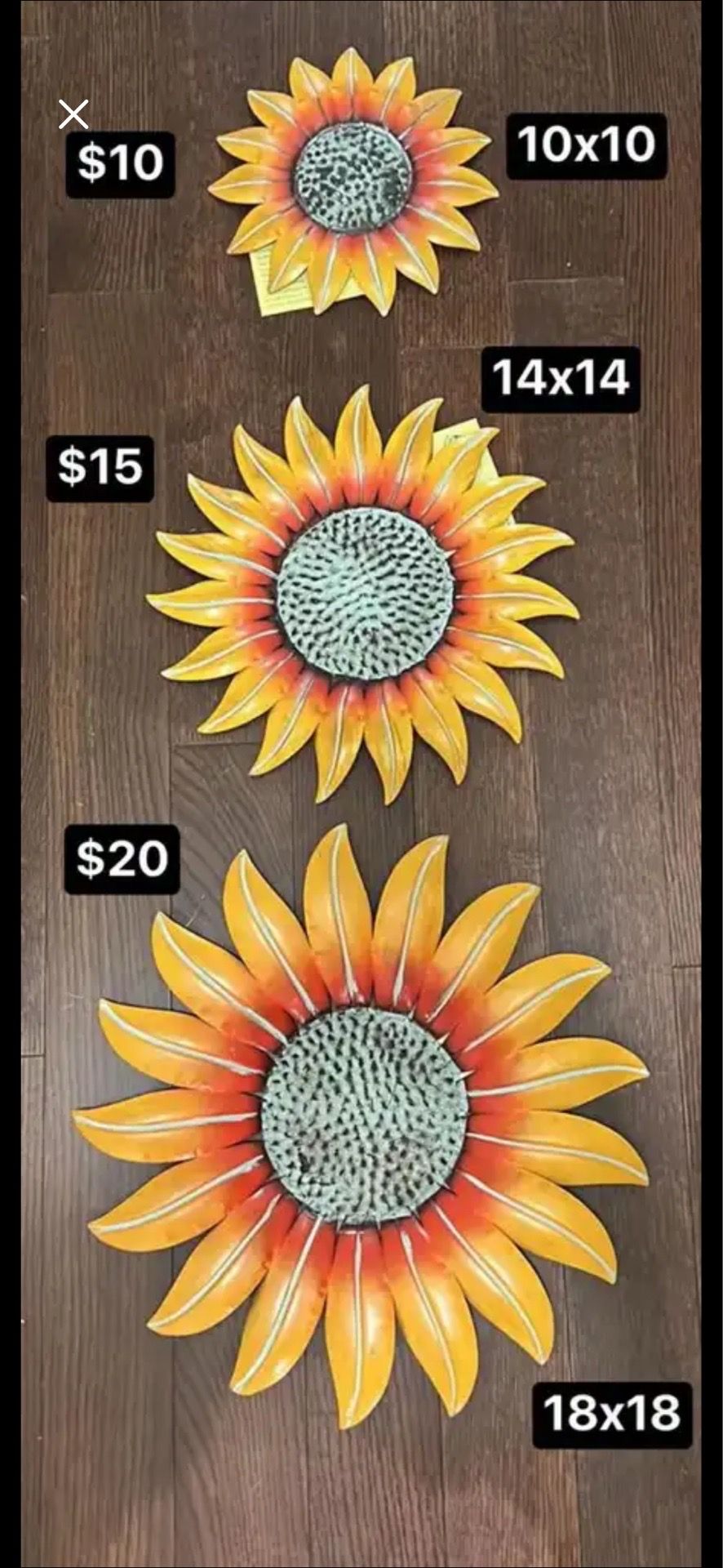 Metal sunflowers 🌻