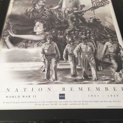 Poster  )General  McArther )) 1941   Rare 2nd World War
