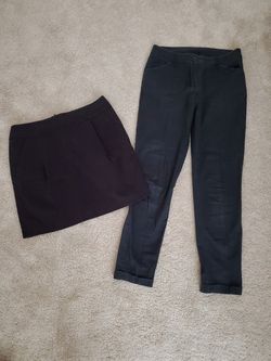 Short skirt and pants size M