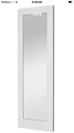 28 in. x 80 in. 1-Lite Mirrored Glass and Solid Core