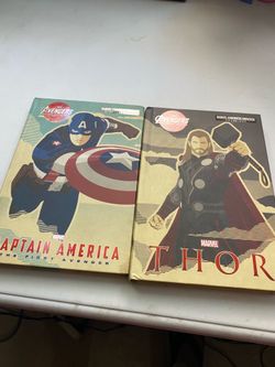 2 marvel hardcover books. Sold as a set