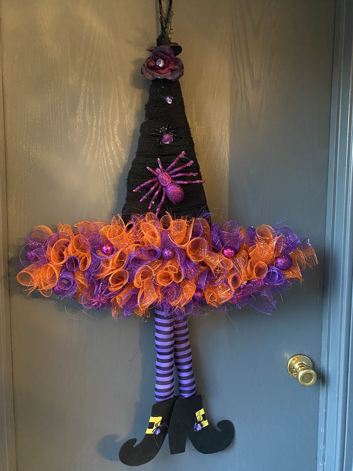 Halloween Witch Wreath