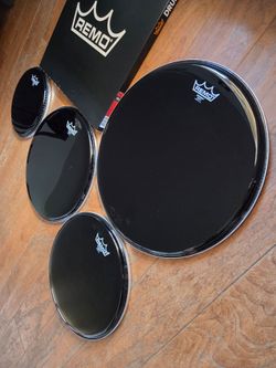 Remo Ebony Emperor heads