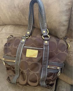 Coach poppy shoulder purse