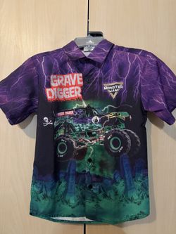 Monster Jam Grave Digger Boys Shirt
