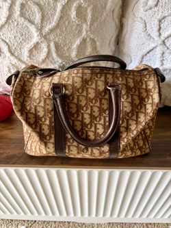 Christian Dior Trotter Monogram Boston Bag