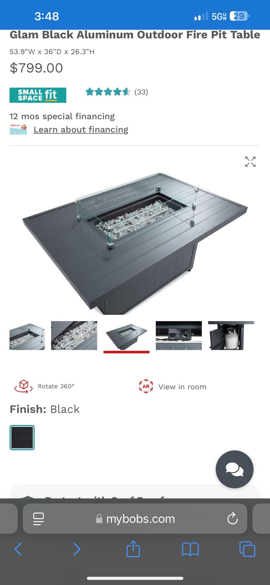 New counter height fire pit -MOVING SALE