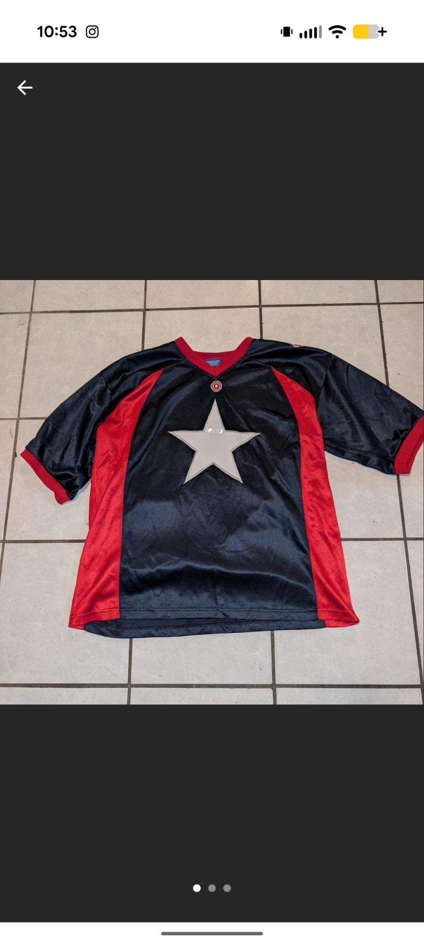 Y2K CAPTAIN AMERICA JERSEY NEED GONE