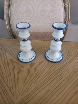 2 Ceramic Candle holder Made By Dansk