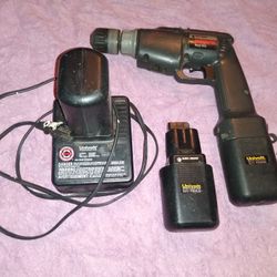 Drill, 3 Batteries & Charger