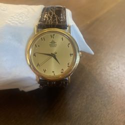 Vintage Seiko 7N01-7000 Gold Round Quartz Men's Watch Arabic Numbers New Battery