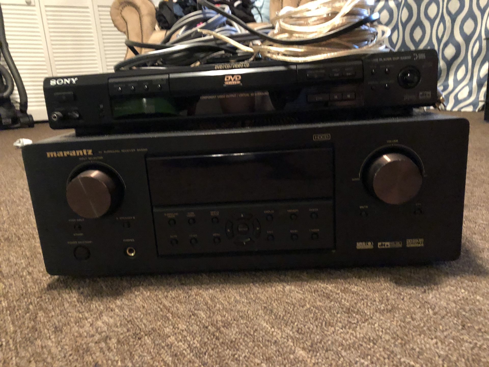 Marantz AV surround receiver sr3001 - Sony cd/dvd player Evo-s560d