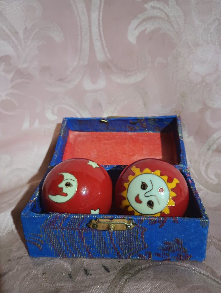 Vintage Chinese Moon And Sun Musical Stress Relief