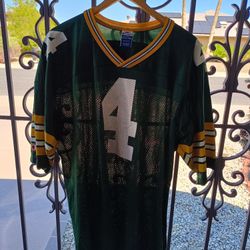 GB Packers Adult #4 Brett Favre Green/Gold/White XL Champion Jersey 