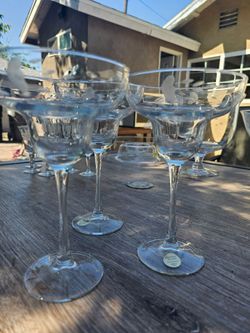 3 Princess House Margarita Glasses