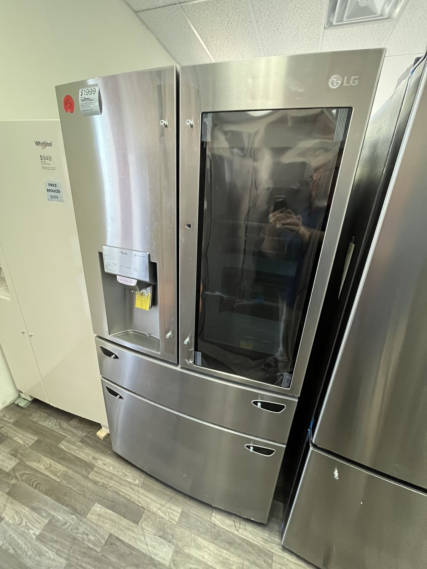 $1999 LG 23 Cu Ft SMART French Door Refrigerator, InstaView, Door in Door & Craft Ice, Counter Depth, One Yr Warranty