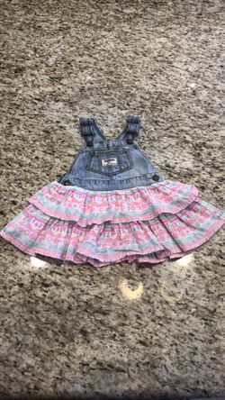 NWOT Baby Girl Sz 12 months Overall Dress