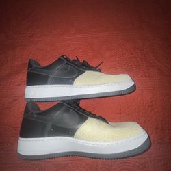 Nike Men’s Air Force 1’s Black And Cream (Size 11) (Mint condition) (No Box)