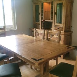 Buffet With Matching Dining Room Table And Chairs