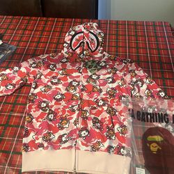 Hello kitty bape zip up