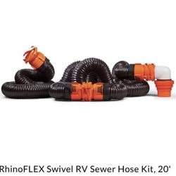 Camco 20' (RhinoFLEX 20-Foot RV Sewer Hose 