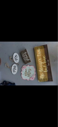 Wedding signs