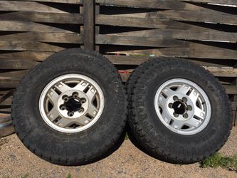 Toyota land cruiser pickup 15" wheels and tires