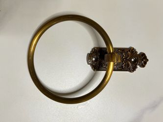 Antique Brass Towel Ring Holder
