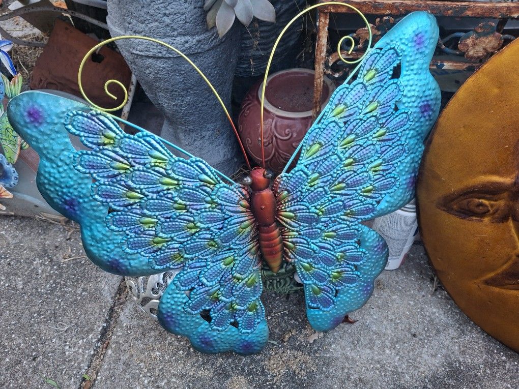 Colorful Metal Butterfly 🦋 Wall Art 