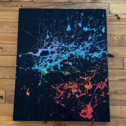 ORIGINAL ART - PAINTING ON WOOD 24” X 30”. SOUTH BEACH, MIAMI. 