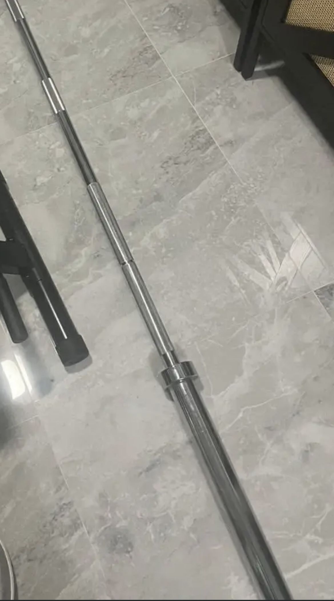 New Never Used Olympic 7 Foot Barbell Bar Have Also Curl Bar And 45s New Additional Price