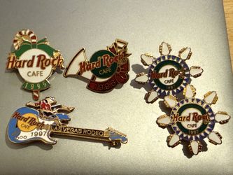Vintage Hard Rock holiday and rodeo pins