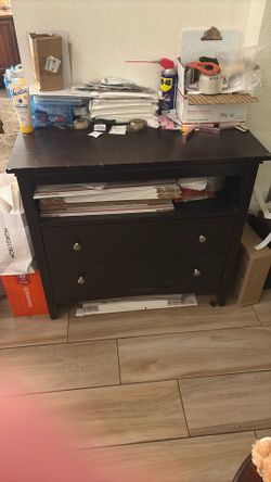 2 Drawer Wooden Chest