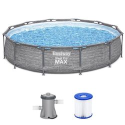 12ft x 30in Metal Frame Swimming Pool + Pump/Filter NEW🔥