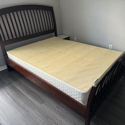 Queen Wood/Metal Bed Frame