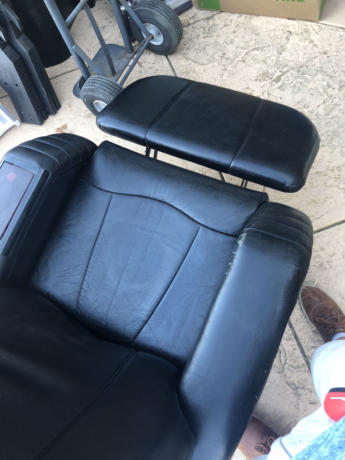 Black Leather Massage Chair
