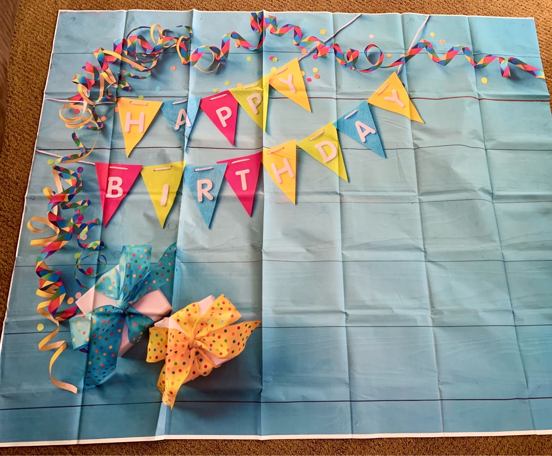 Birthday backdrop