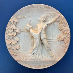Madama Butterfly La Scala 1977 Decorative Relief Wall Plaque Italy