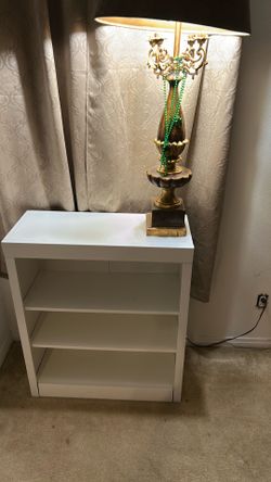 Shoe rack and lamp