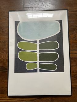 Ikea frame and flower poster 19.5” x 28”