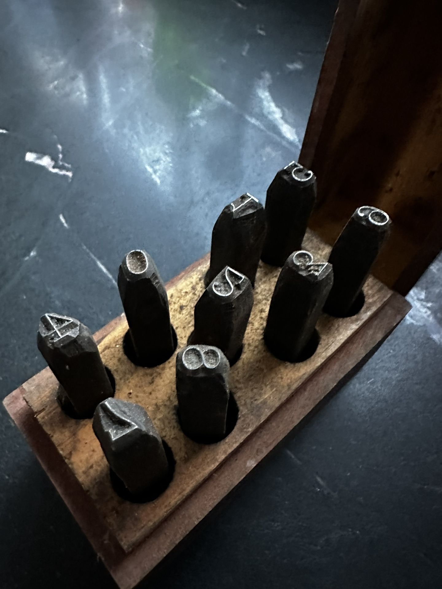 Vintage Millers Falls Steel Number Punch Set