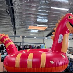 New In Box Pool Giant  Inflatable Red Dragon , only 1 available. Azusa 