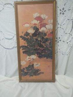 Vintage Asian Framed Art... Marbach and 410 at 78227 or 1604